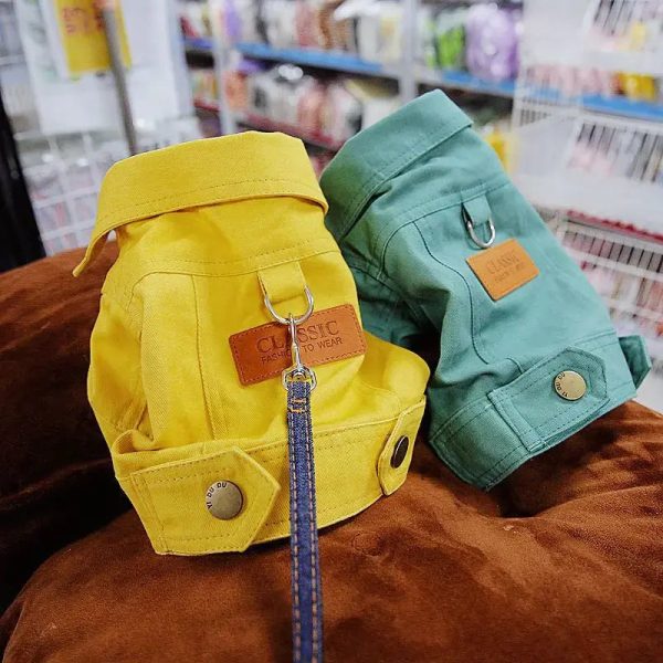 Spring Dog Suit Outfits Denim Coat Spring Dog Suit Outfits Denim Coat