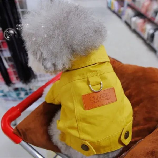 Spring Dog Suit Outfits Denim Coat Spring Dog Suit Outfits Denim Coat