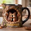 Squirrel Couple Mug - Personalized Gifts For Couple 06HYDT130126 Squirrel Couple Mug - Personalized Gifts For Couple 06HYDT130126