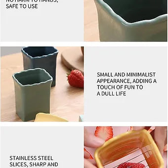 Stainless Steel Handheld Fruit Cup Slicer Stainless Steel Handheld Fruit Cup Slicer