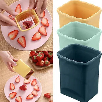 Stainless Steel Handheld Fruit Cup Slicer Stainless Steel Handheld Fruit Cup Slicer