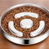 Stainless Steel Slow Feeding Pet Bowl Stainless Steel Slow Feeding Pet Bowl