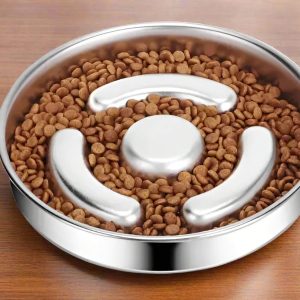 Stainless Steel Slow Feeding Pet Bowl