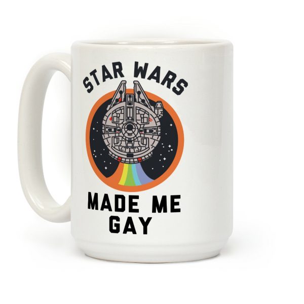 Star Wars Made Me Gay Coffee Mug Star Wars Made Me Gay Coffee Mug
