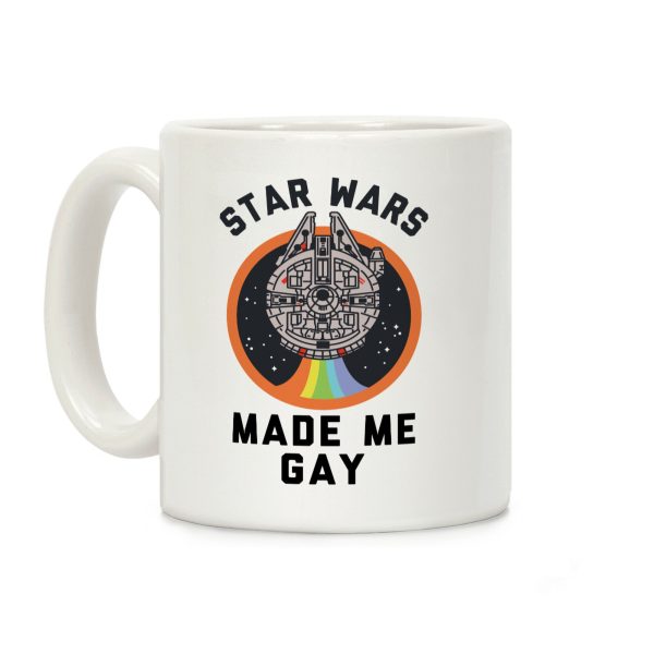 Star Wars Made Me Gay Coffee Mug Star Wars Made Me Gay Coffee Mug