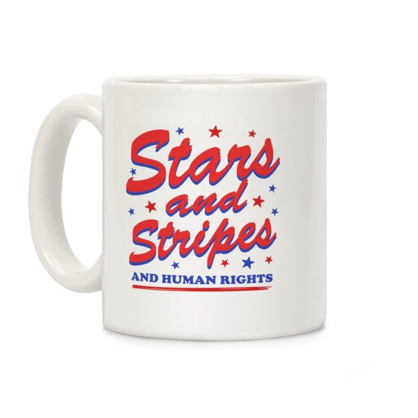 Starts Stripes Human Rights Coffee Mug Starts Stripes Human Rights Coffee Mug