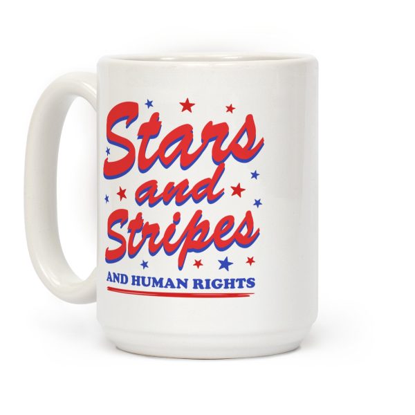 Starts Stripes Human Rights Coffee Mug Starts Stripes Human Rights Coffee Mug