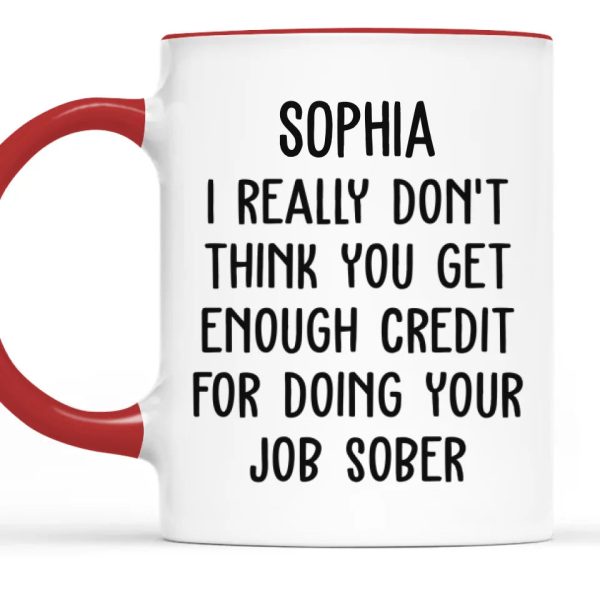 Staying Sober, Staying Sassy - Coworker Personalized Custom Mug - Christmas Gift, Gift For Coworkers, Work Friends, Colleagues Staying Sober, Staying Sassy - Coworker Personalized Custom Mug - Christmas Gift, Gift For Coworkers, Work Friends, Colleagues