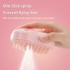 Steamy Pet Brush With Built-In Sprayer Steamy Pet Brush With Built-In Sprayer