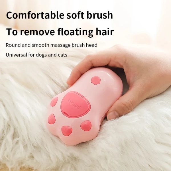 Steamy Pet Brush With Built-In Sprayer Steamy Pet Brush With Built-In Sprayer