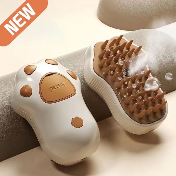 Steamy Pet Brush With Built-In Sprayer Steamy Pet Brush With Built-In Sprayer
