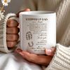 Stepped Up Dad Love and Encouragement Footprints Mug - Personalized Custom Coffee Mug - DAD026_MG Stepped Up Dad Love and Encouragement Footprints Mug - Personalized Custom Coffee Mug - DAD026_MG