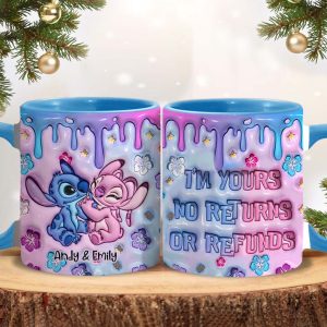 Sti I'm Yours No Returns Or Refunds (Ver 2) - Personalized Accent Mug - Gift For Couple, Christmas HH01