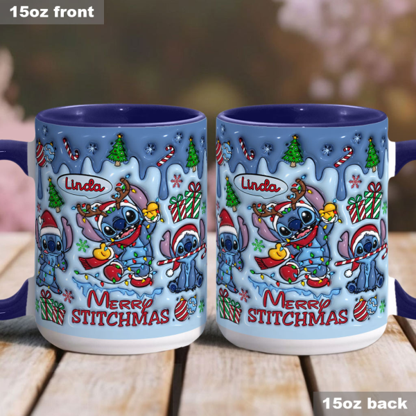 Sti Merry Stichmas- Personalized Accent Mug - Christmas Gift For Fan Movies HH01 Sti Merry Stichmas- Personalized Accent Mug - Christmas Gift For Fan Movies HH01