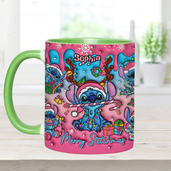 Sti Merry Stichmas (Ver 2) - Personalized Accent Mug - Christmas Gift For Fan Movies HH01 Sti Merry Stichmas (Ver 2) - Personalized Accent Mug - Christmas Gift For Fan Movies HH01