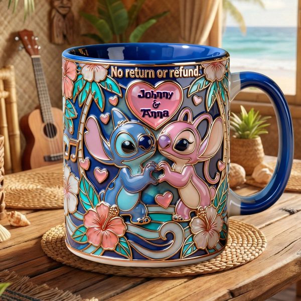 Sti No Return Or Refund - Personalized Accent Mug - Gift For Couple, Fan Movies | HH01