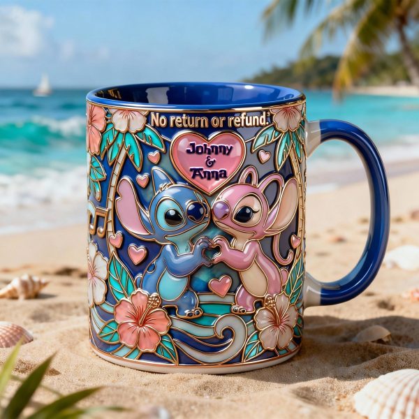 Sti No Return Or Refund - Personalized Accent Mug - Gift For Couple, Fan Movies | HH01