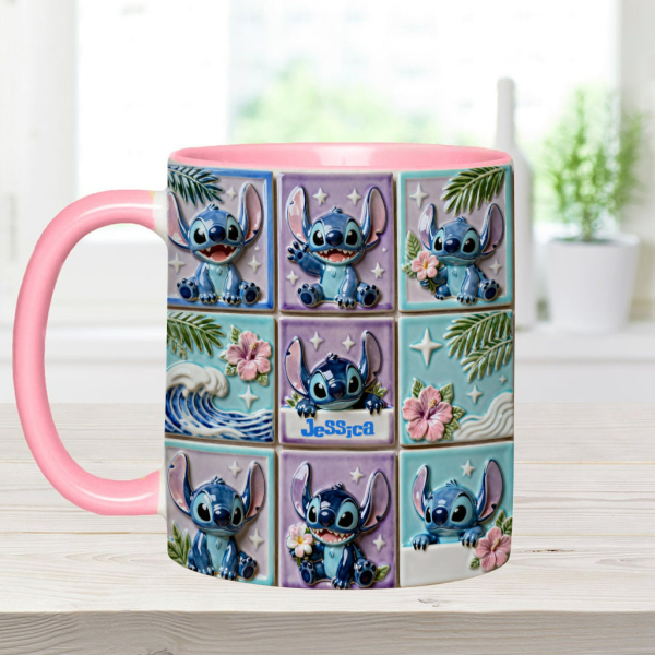 Sti Ohana Mans Family - Personalized Accent Mug - Christmas Gift For Movie Fans NL122 Sti Ohana Mans Family - Personalized Accent Mug - Christmas Gift For Movie Fans NL122