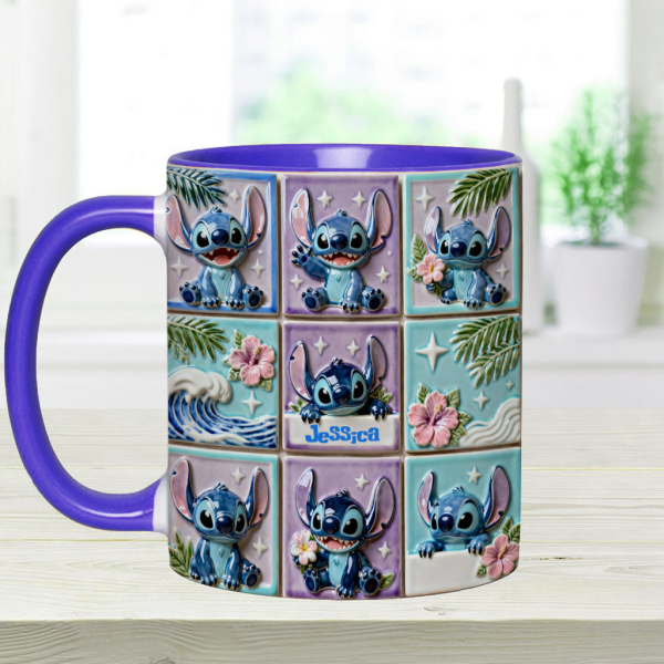 Sti Ohana Mans Family - Personalized Accent Mug - Christmas Gift For Movie Fans NL122 Sti Ohana Mans Family - Personalized Accent Mug - Christmas Gift For Movie Fans NL122