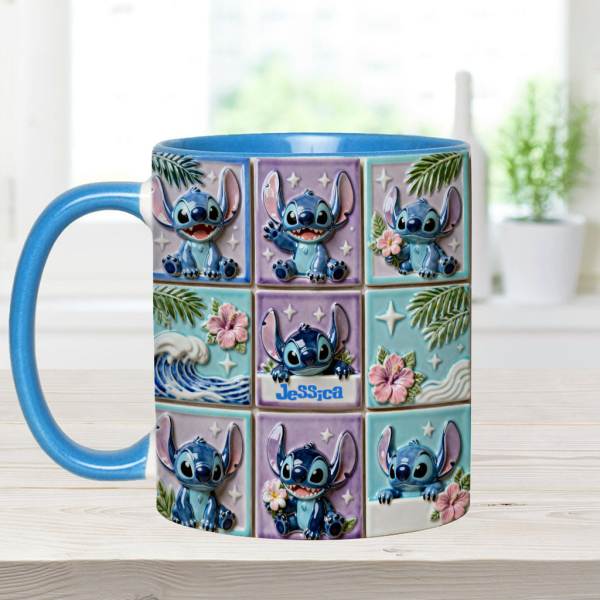 Sti Ohana Mans Family - Personalized Accent Mug - Christmas Gift For Movie Fans NL122 Sti Ohana Mans Family - Personalized Accent Mug - Christmas Gift For Movie Fans NL122