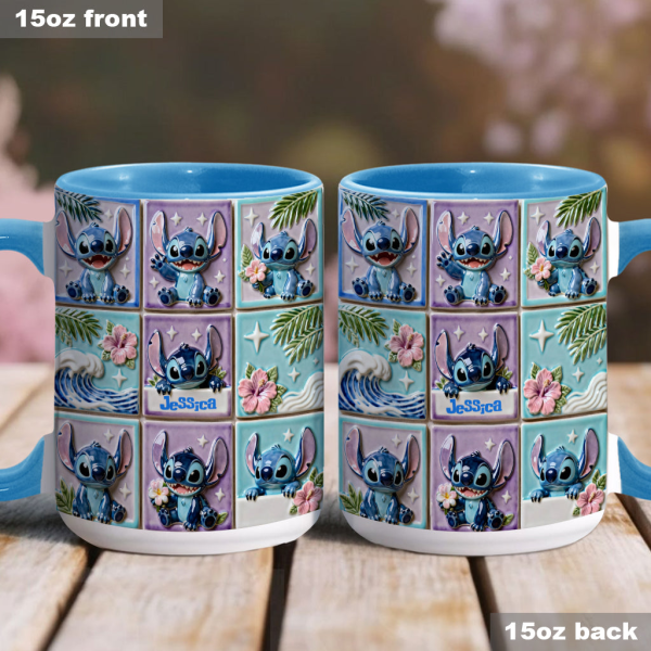 Sti Ohana Mans Family - Personalized Accent Mug - Christmas Gift For Movie Fans NL122 Sti Ohana Mans Family - Personalized Accent Mug - Christmas Gift For Movie Fans NL122