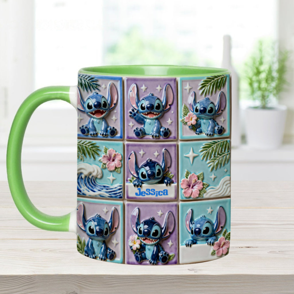 Sti Ohana Mans Family - Personalized Accent Mug - Christmas Gift For Movie Fans NL122 Sti Ohana Mans Family - Personalized Accent Mug - Christmas Gift For Movie Fans NL122