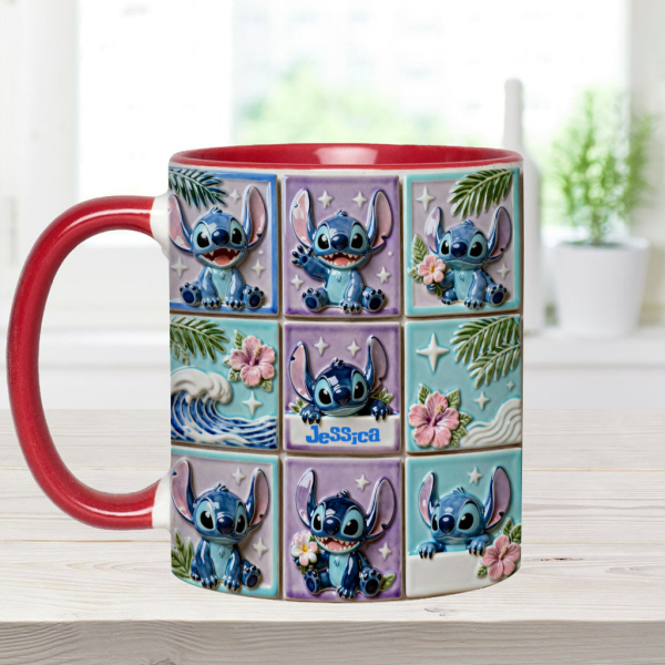 Sti Ohana Mans Family - Personalized Accent Mug - Christmas Gift For Movie Fans NL122 Sti Ohana Mans Family - Personalized Accent Mug - Christmas Gift For Movie Fans NL122
