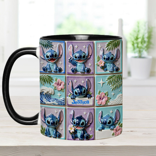 Sti Ohana Mans Family - Personalized Accent Mug - Christmas Gift For Movie Fans NL122 Sti Ohana Mans Family - Personalized Accent Mug - Christmas Gift For Movie Fans NL122