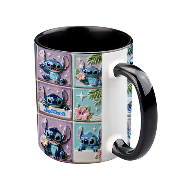 Sti Ohana Mans Family - Personalized Accent Mug - Christmas Gift For Movie Fans NL122 Sti Ohana Mans Family - Personalized Accent Mug - Christmas Gift For Movie Fans NL122