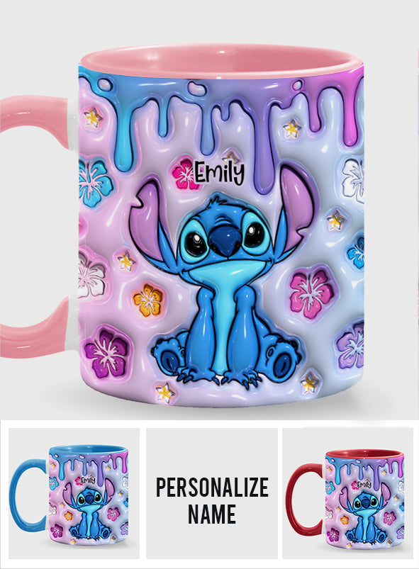 Sti Ohana Means Family - Personalized 3D Effect Accent Mug NL122 Sti Ohana Means Family - Personalized 3D Effect Accent Mug NL122