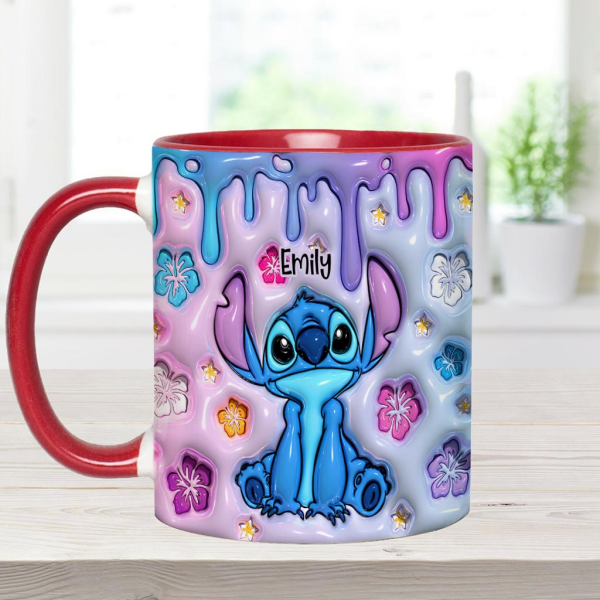 Sti Ohana Means Family - Personalized 3D Effect Accent Mug NL122 Sti Ohana Means Family - Personalized 3D Effect Accent Mug NL122