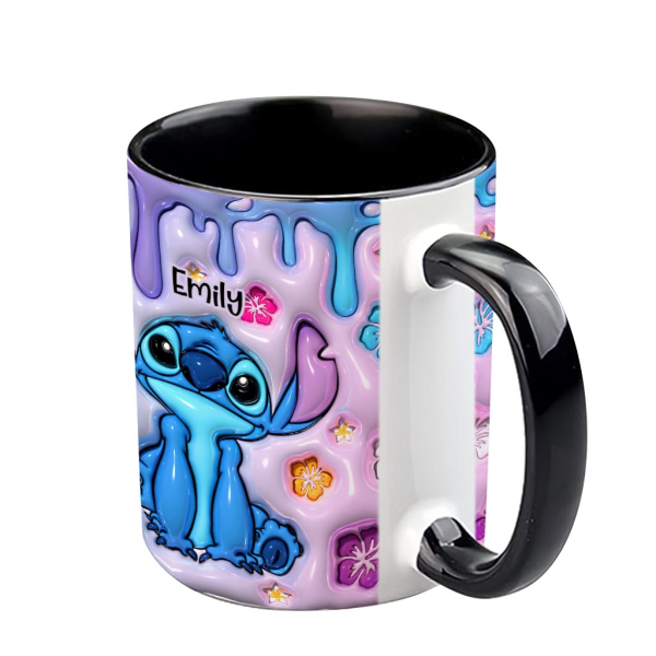Sti Ohana Means Family - Personalized 3D Effect Accent Mug NL122 Sti Ohana Means Family - Personalized 3D Effect Accent Mug NL122