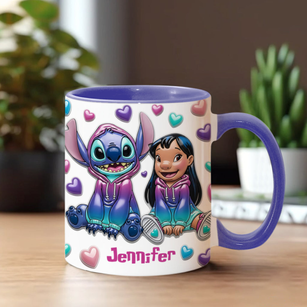 Sti Ohana Means Family - Personalized Accent Mug NL122 Sti Ohana Means Family - Personalized Accent Mug NL122