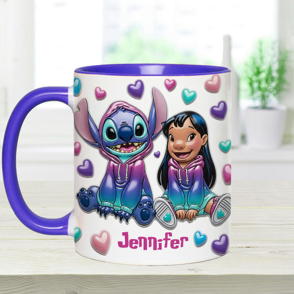 Sti Ohana Means Family - Personalized Accent Mug NL122 Sti Ohana Means Family - Personalized Accent Mug NL122