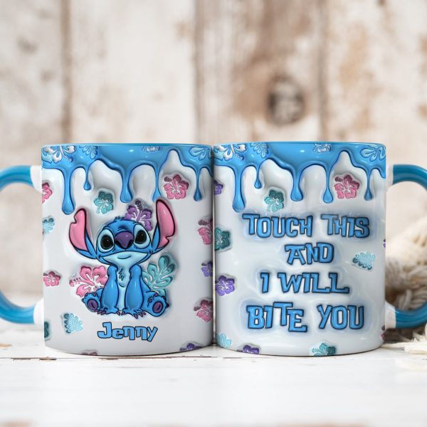 Sti Touch This And I Will Bite You - Personalized Accent Mug - Gift For Fan Movies HH01 Sti Touch This And I Will Bite You - Personalized Accent Mug - Gift For Fan Movies HH01
