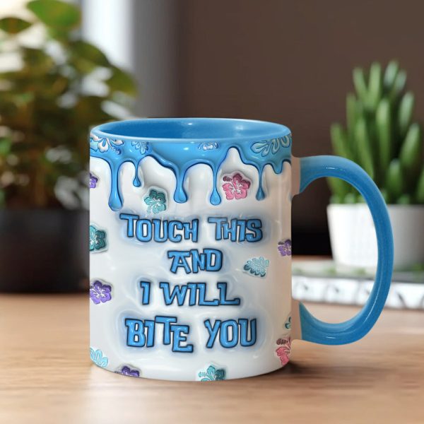 Sti Touch This And I Will Bite You - Personalized Accent Mug - Gift For Fan Movies HH01 Sti Touch This And I Will Bite You - Personalized Accent Mug - Gift For Fan Movies HH01