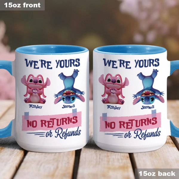Sti We're Yours No Returns Or Refunds - Personalized Accent Mug - Gift For Couple, Fan Movies HH01 Sti We're Yours No Returns Or Refunds - Personalized Accent Mug - Gift For Couple, Fan Movies HH01