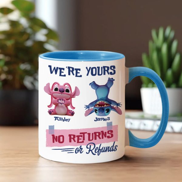 Sti We're Yours No Returns Or Refunds - Personalized Accent Mug - Gift For Couple, Fan Movies HH01 Sti We're Yours No Returns Or Refunds - Personalized Accent Mug - Gift For Couple, Fan Movies HH01