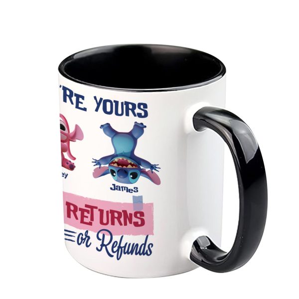Sti We're Yours No Returns Or Refunds - Personalized Accent Mug - Gift For Couple, Fan Movies HH01 Sti We're Yours No Returns Or Refunds - Personalized Accent Mug - Gift For Couple, Fan Movies HH01