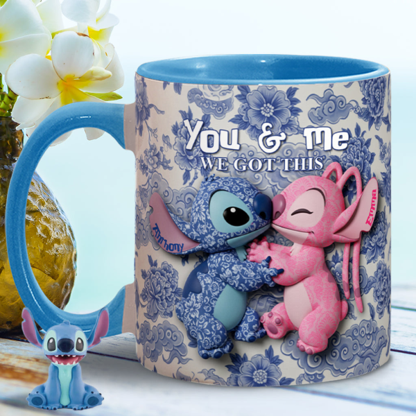 Sti You And Me We Got This - Personalized Accent Mug - Gift For Couples, Movie Fans NL122