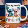 Sti You're My Paradise - Personalized White Edge-to-Edge Mug - Gift For Couple, Fan Movies HH01 Sti You're My Paradise - Personalized White Edge-to-Edge Mug - Gift For Couple, Fan Movies HH01