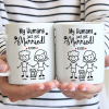 Stick Figures My Humans Are Getting Engaged Married - Personalized Mug Stick Figures My Humans Are Getting Engaged Married - Personalized Mug