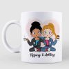 Still Having Coffee Together Long Distance Chibi Besties Personalized Mug Still Having Coffee Together Long Distance Chibi Besties Personalized Mug