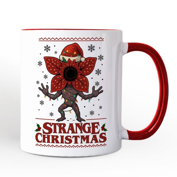 Strange Christmas Retro Personalized Mug, Demon Plant Gift for Horror Lovers with Custom Name Strange Christmas Retro Personalized Mug, Demon Plant Gift for Horror Lovers with Custom Name