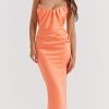 Strapless Corset Ruched Peaked Neck Midi Dress Strapless Corset Ruched Peaked Neck Midi Dress