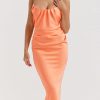 Strapless Corset Ruched Peaked Neck Midi Dress Strapless Corset Ruched Peaked Neck Midi Dress