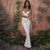 Strapless Sweetheart Neckline Bodycon Maxi Dress
