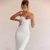 Strapless Sweetheart Neckline Bodycon Maxi Dress