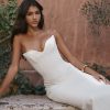 Strapless Sweetheart Neckline Bodycon Maxi Dress