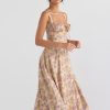 Strappy Back Tie-Up Corset Midi Dress Strappy Back Tie-Up Corset Midi Dress